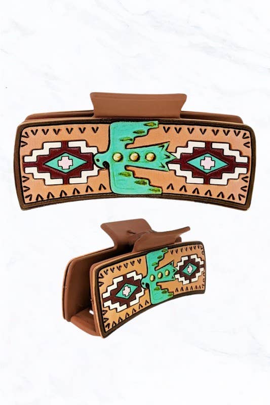 Suzie Q USA - Wholesale Hair Clip - Women's - Western Thunderbird Hair Claw Clip