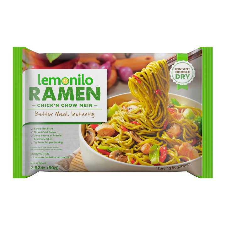 Milkitacandy – wholesale Ramen – Lemonilo Chick'n Chow Mein 24pk (Four 6pk inners)