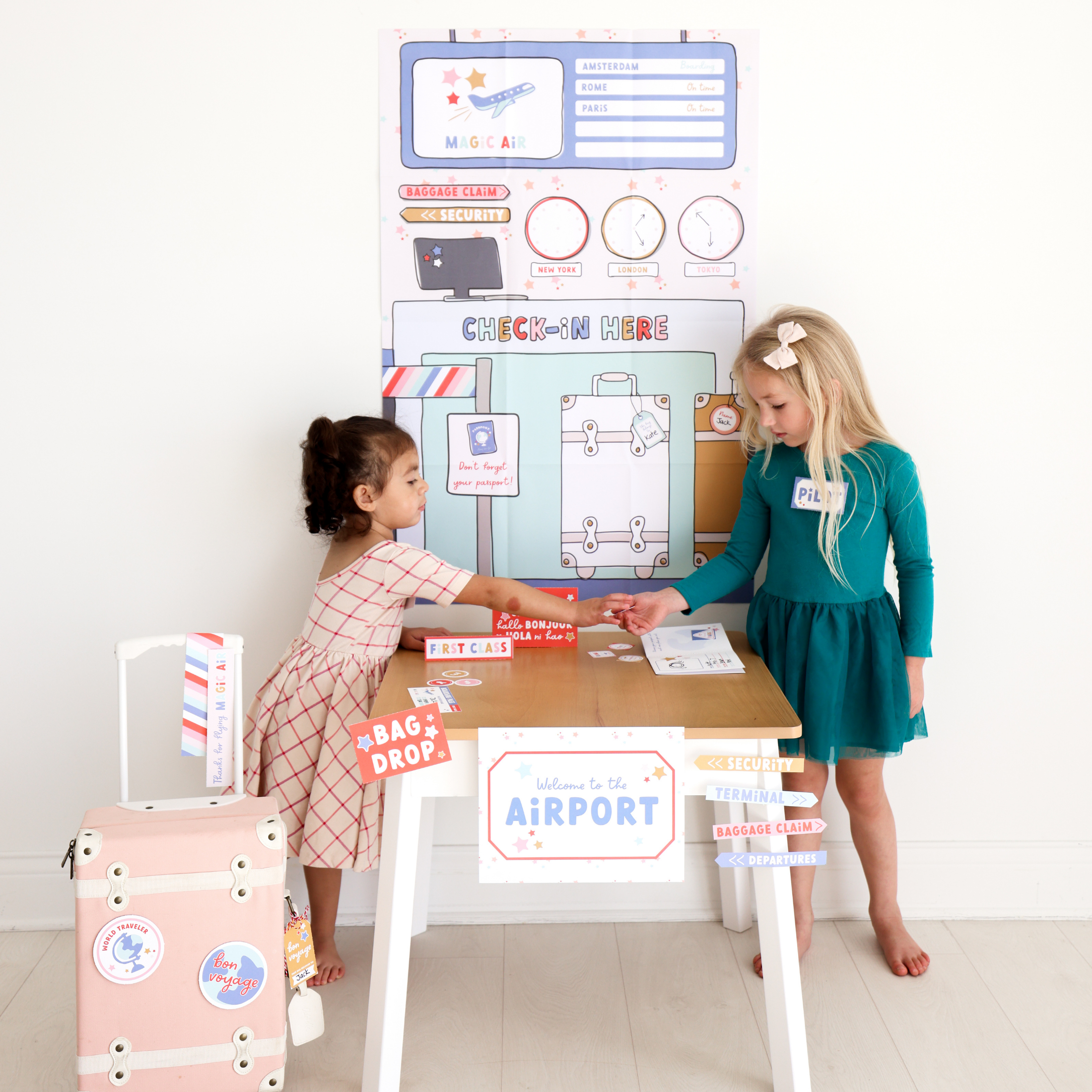 MagicPlaybook - Wholesale Toy Set - Kids - Airport Pretend Play Kit for Kids – Interactive & Creative1