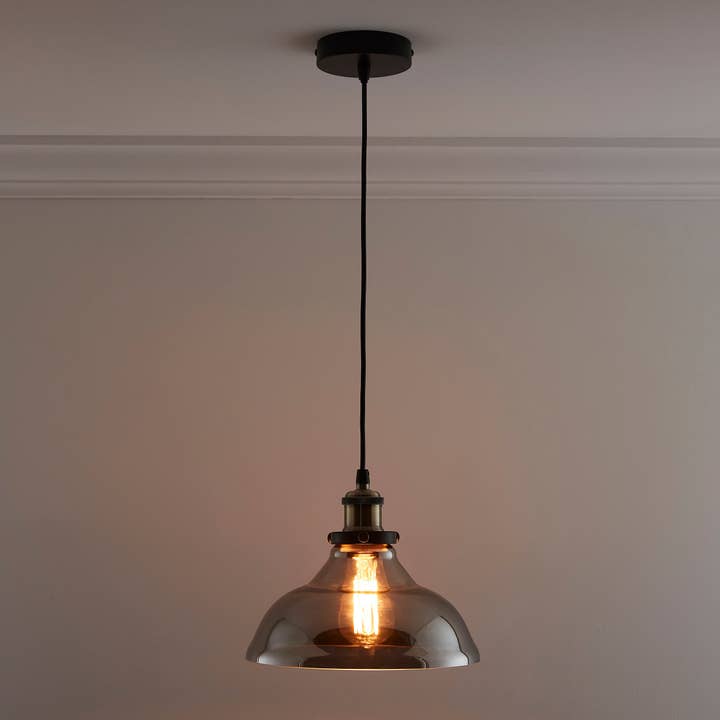 K LIVING – wholesale Chandelier/hanging light – Industrial Glass Ceiling Pendant with Filament Bulb2