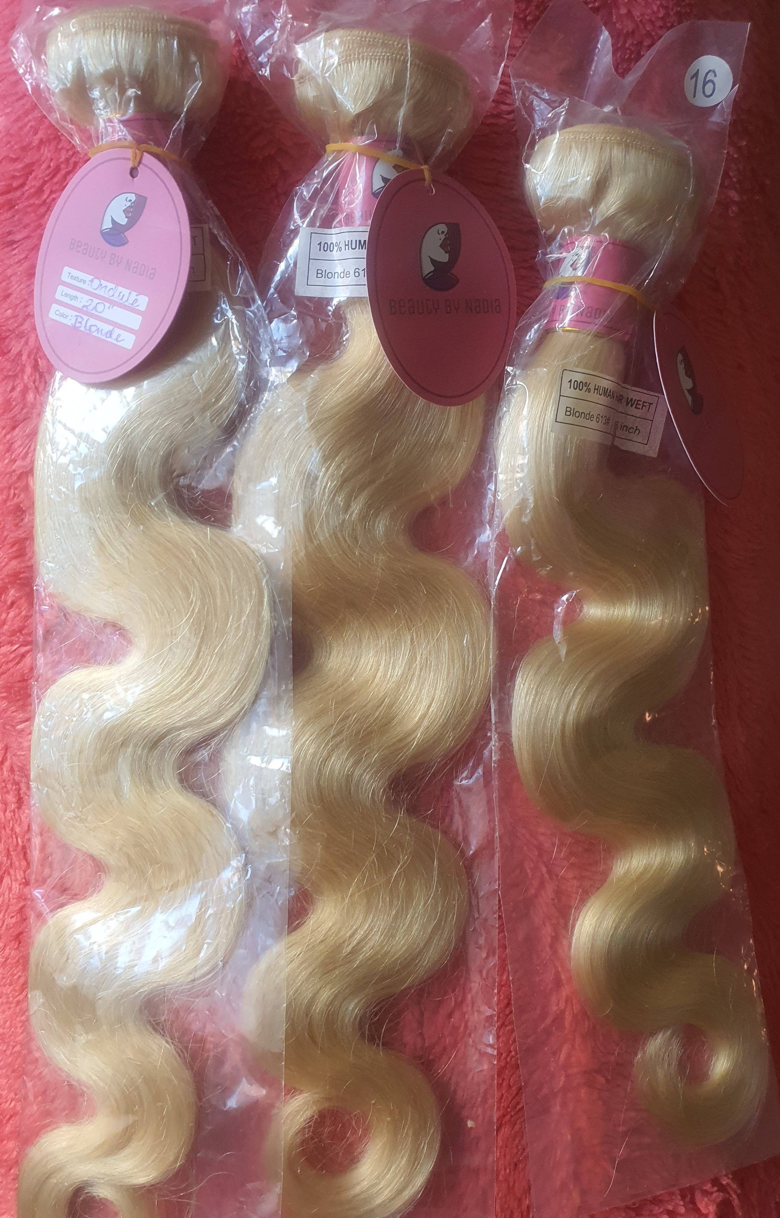 Chabinehairstore - Vendita all'ingrosso Extension per capelli - Extension brasiliane bionde ondulate4