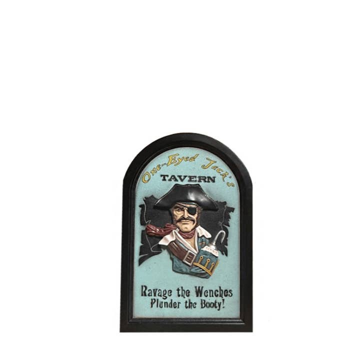LM Treasures - Wholesale Sign - Pirate Wall Decor Jack's Tavern Sign Statue8
