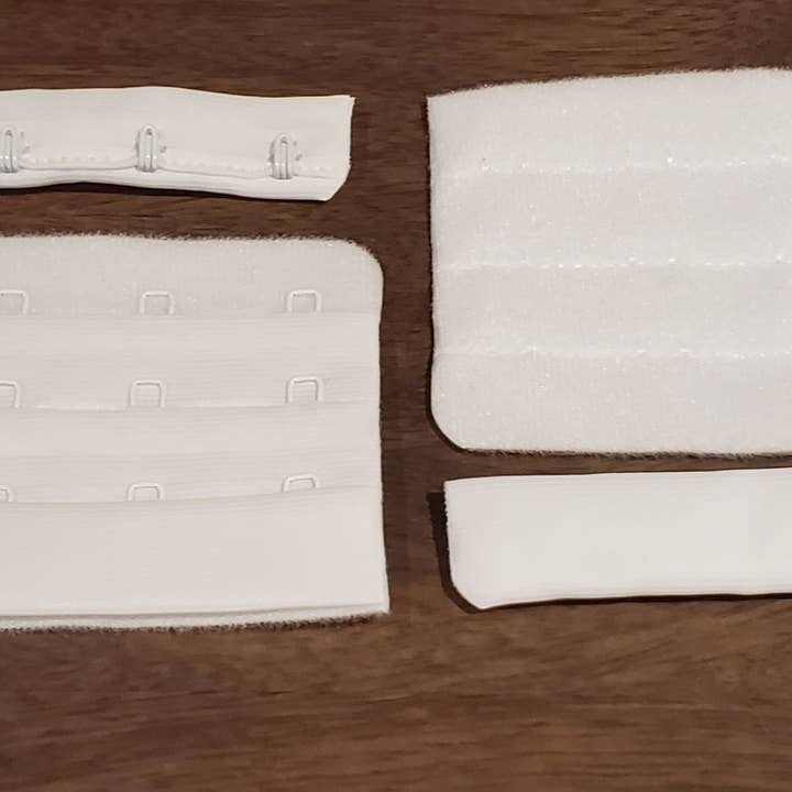 1/10/100 Sets - Hook and Eye 3x4 White X 75mm for wholesale by Allied Trimmings