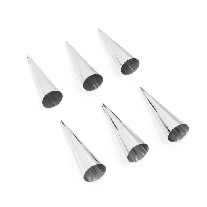 Fox Run Brands - Wholesale Chocolate/Candy Mold - Fox Run Lady Lock Cream Horn Molds, Set of 18, 4.5" Length