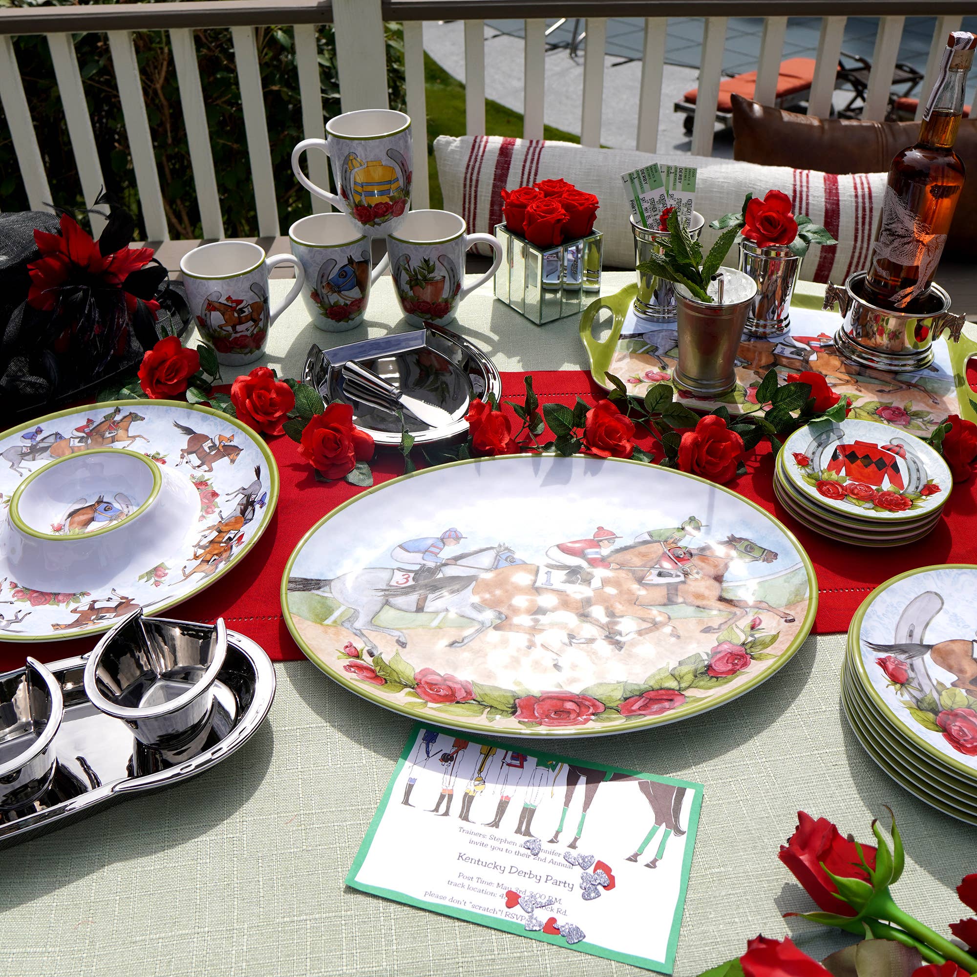 Certified International – Caneca por atacado – Caneca Day at the Races 14 oz. 4 ativos.2