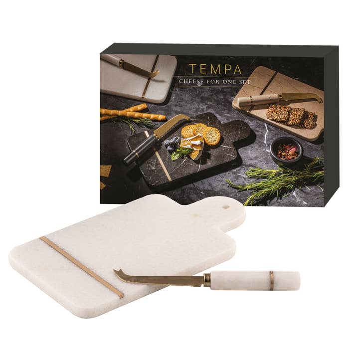 Emerson White 2pc Cheese for One for wholesale by Ladelle Group