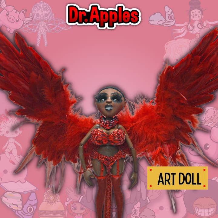 Ooak Art Doll- Vladonna- Bambola d'arte robot per bambini per la vendita all'ingrosso da parte di Dr. Apples, LLC