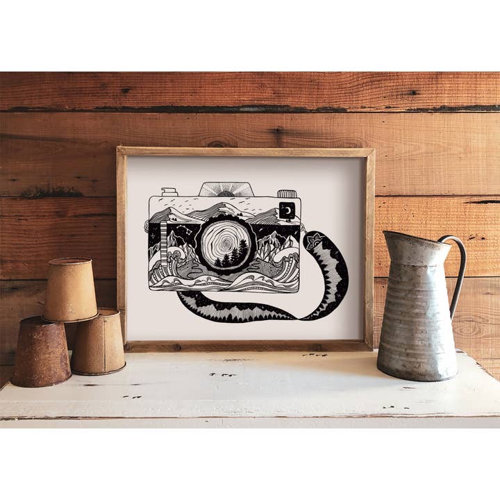 Kamera Print for engroshandel hos Mountain Mornings