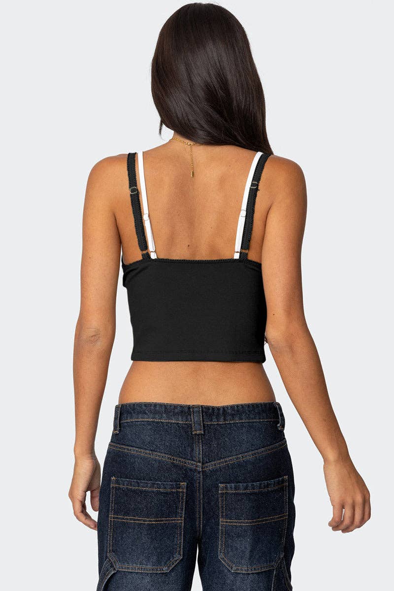Mccolin - Wholesale Camisole - Women's - Lace-Trim Bow Accent Camisole14