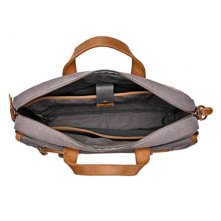 TSD Brand – wholesale Briefcase – Unisex – Valley Oak Canvas Brief Bag16