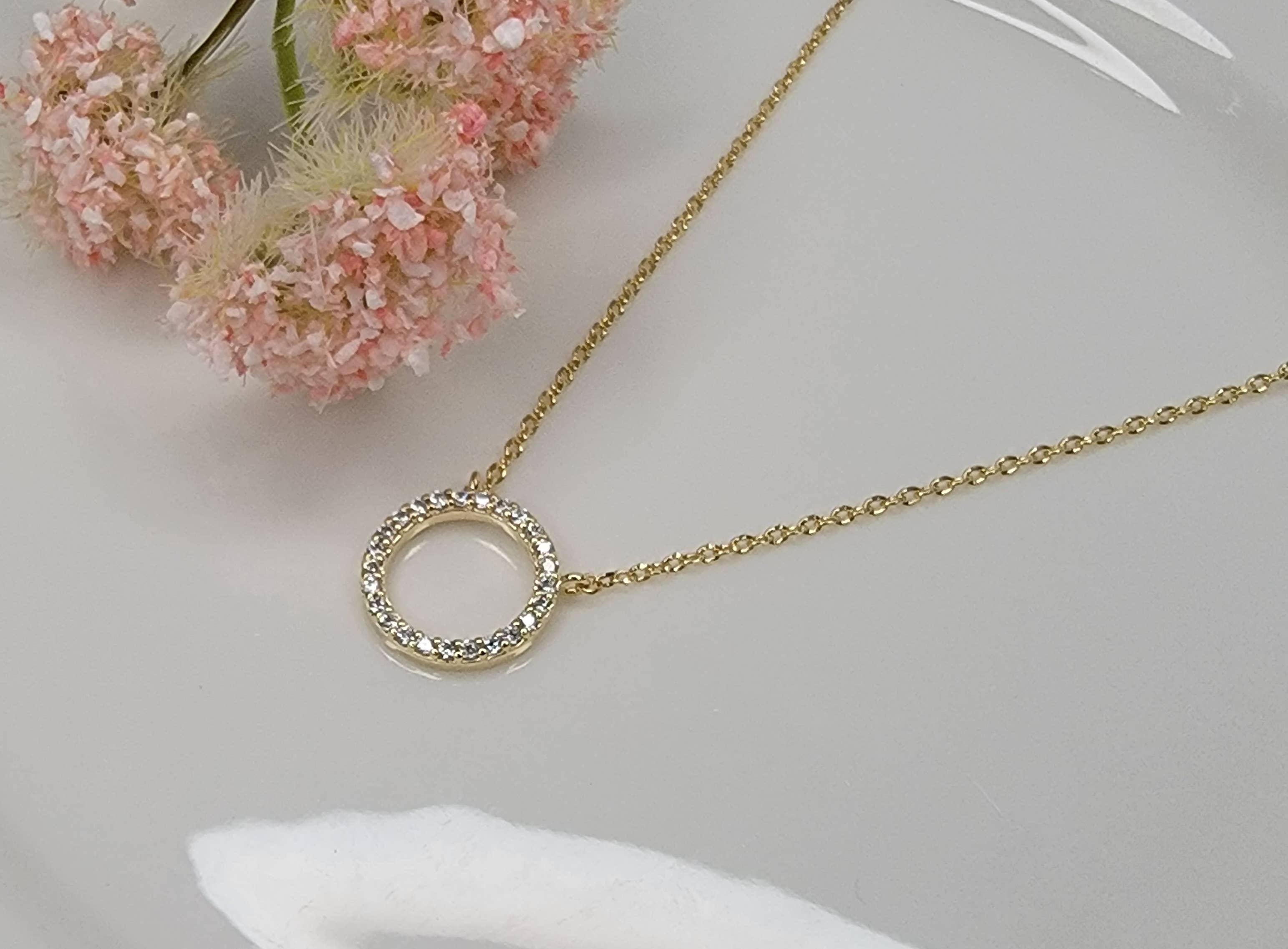 BETTYOH INC - Vente Colliers à pendentif - COLLIER PENDENTIF CERCLE CZ.0