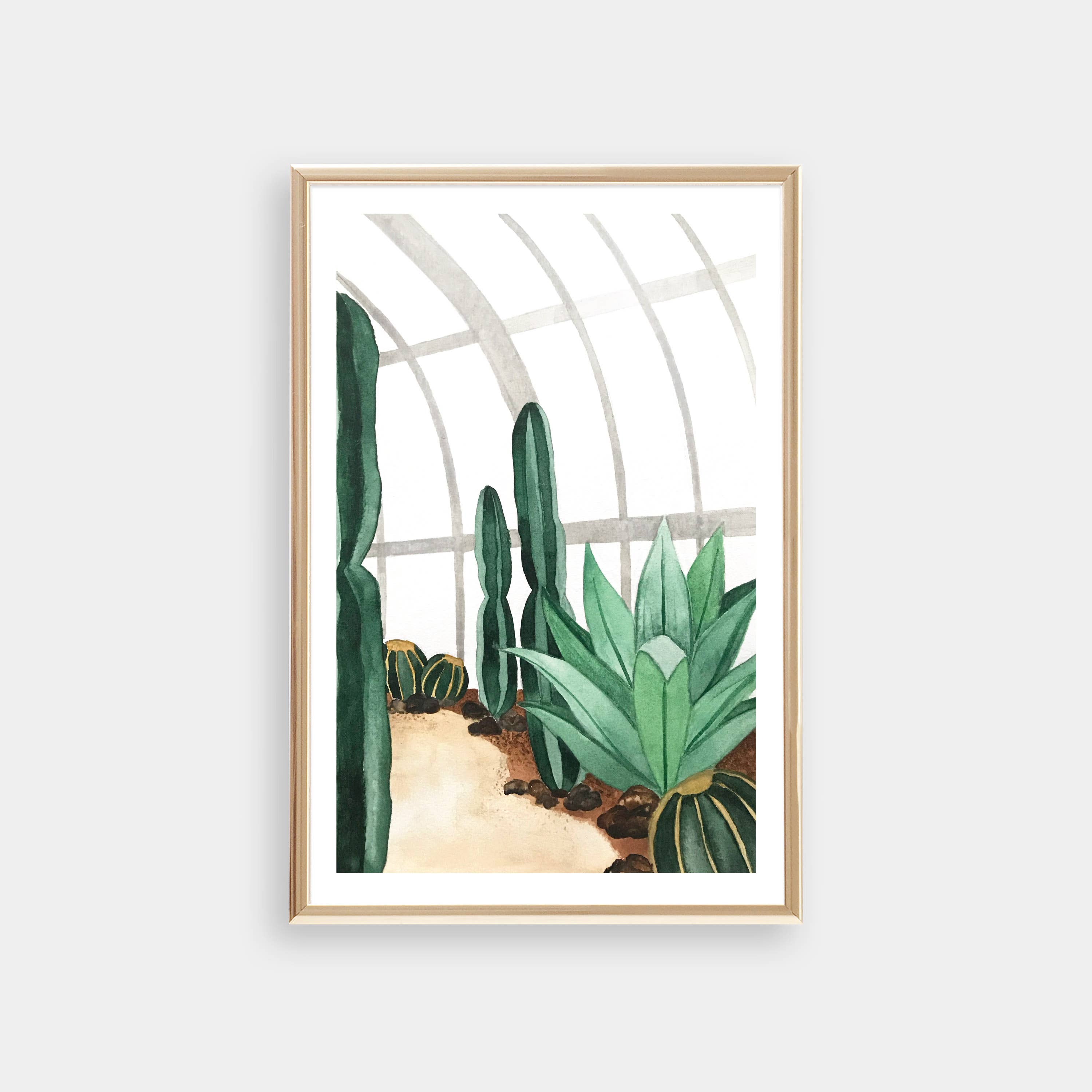 Paper Anchor Co. - Wholesale Everyday Greeting Card - Cactus Conservatory Art Print Greeting Card2
