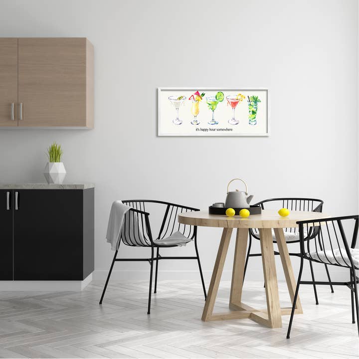 Stupell Industries - Wholesale Wall Sign - Happy Hour Somewhere Cocktails Framed Giclee18