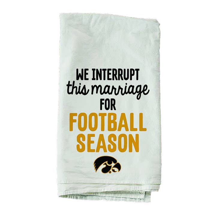 Football Season University Of Iowa Towel for wholesale by Kendrick Home
