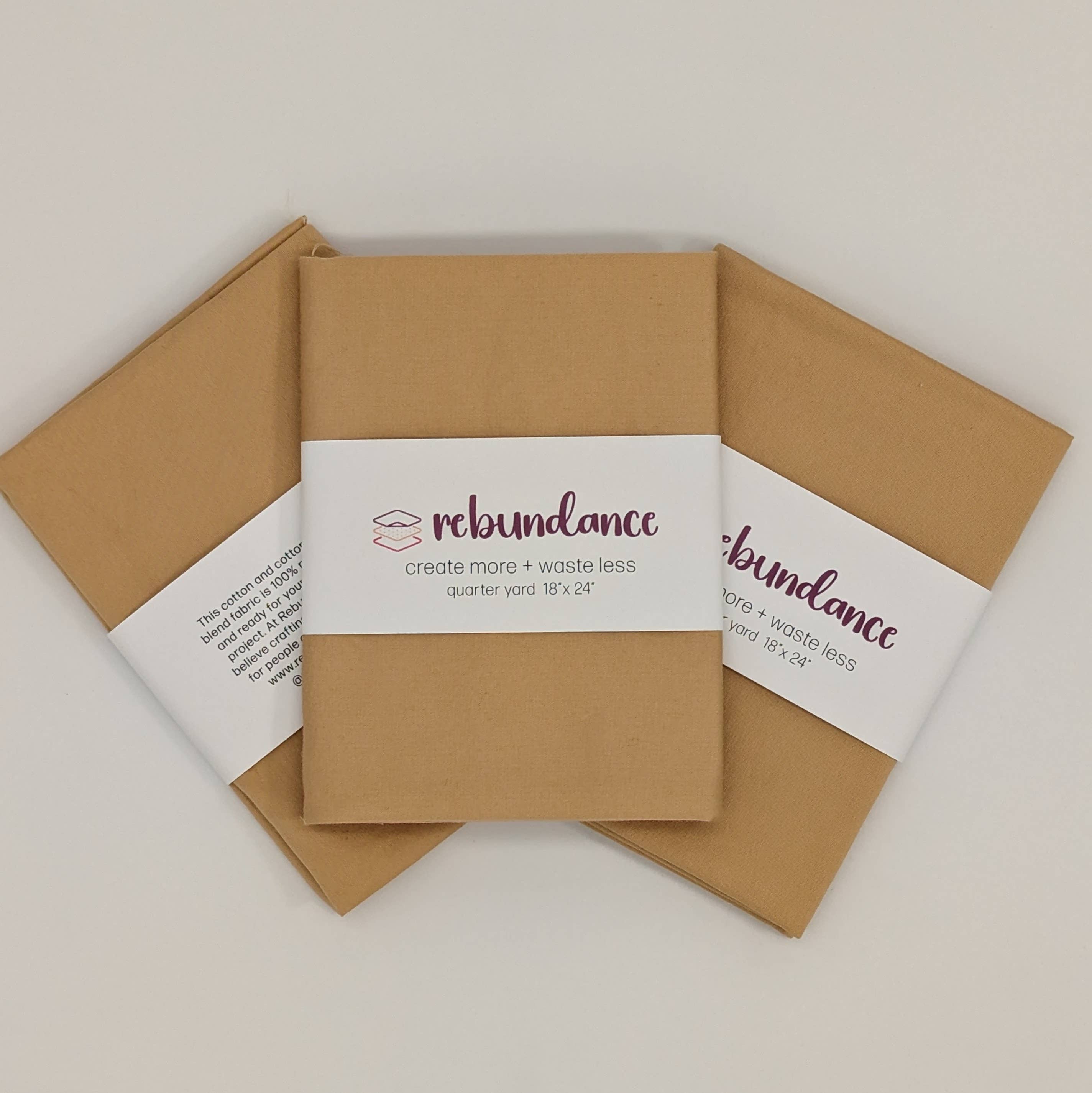 Rebundance LLC - Wholesale Fabric - Quarter Yard Fabric - Autumn Solids - Upcycled - Case of 121