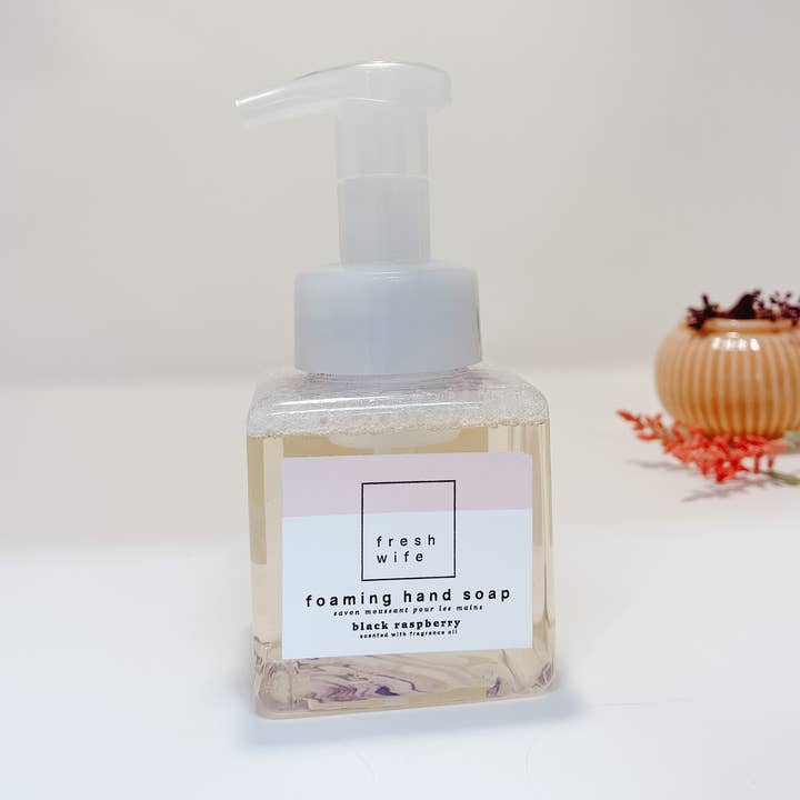 The Fresh Wife Soap Company – wholesale Handtvål – Svart hallon skummande tvål