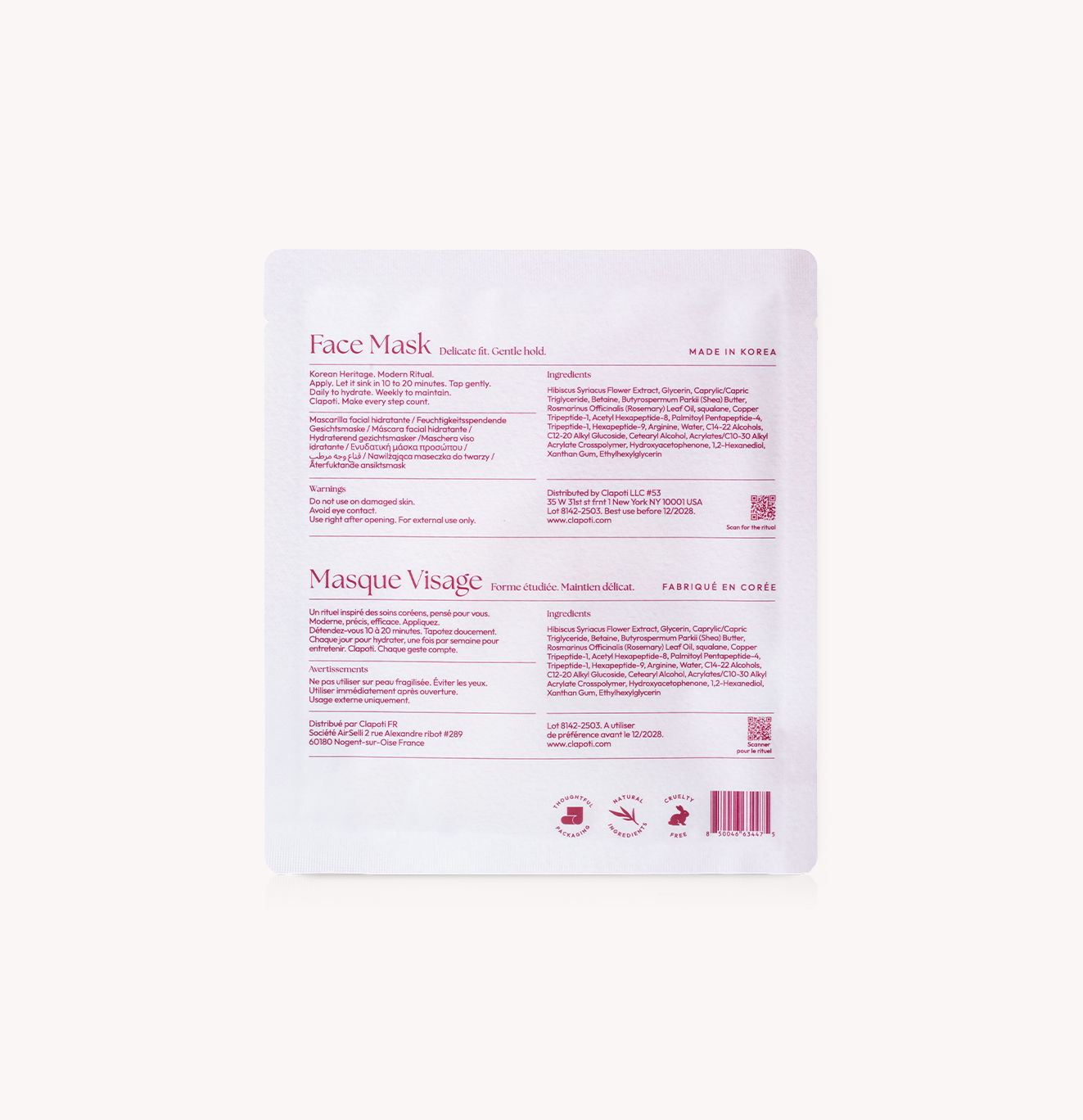 Clapoti - Wholesale Skincare Face Mask - Step 3: Glow – Face Mask Glow2