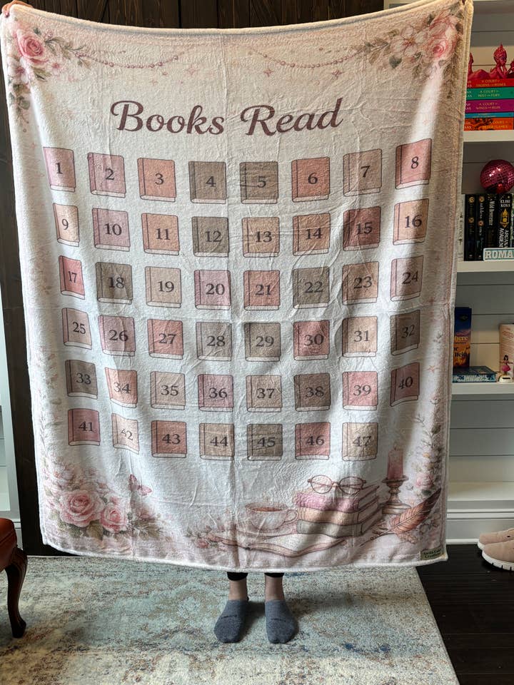 Book Counter Throw Blanket for wholesale by Stella Cake Creations
