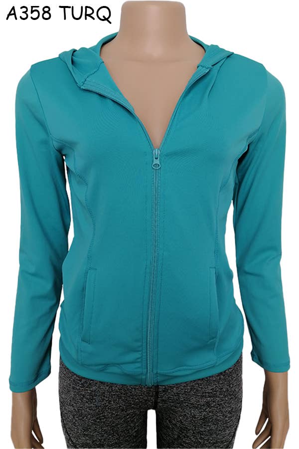 SSImport - Wholesale Athletic Jacket - Women's - A358 SPORTS HOODIE JACKET MIXED SIZES 12PCS/SET0