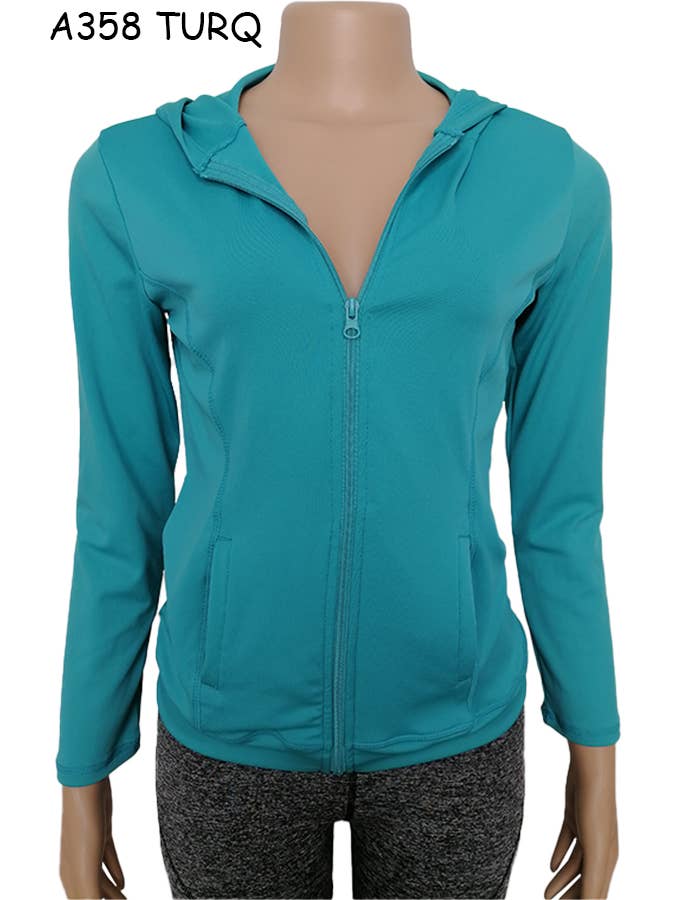 SSImport - Wholesale Athletic Jacket - Women's - A358 SPORTS HOODIE JACKET MIXED SIZES 12PCS/SET