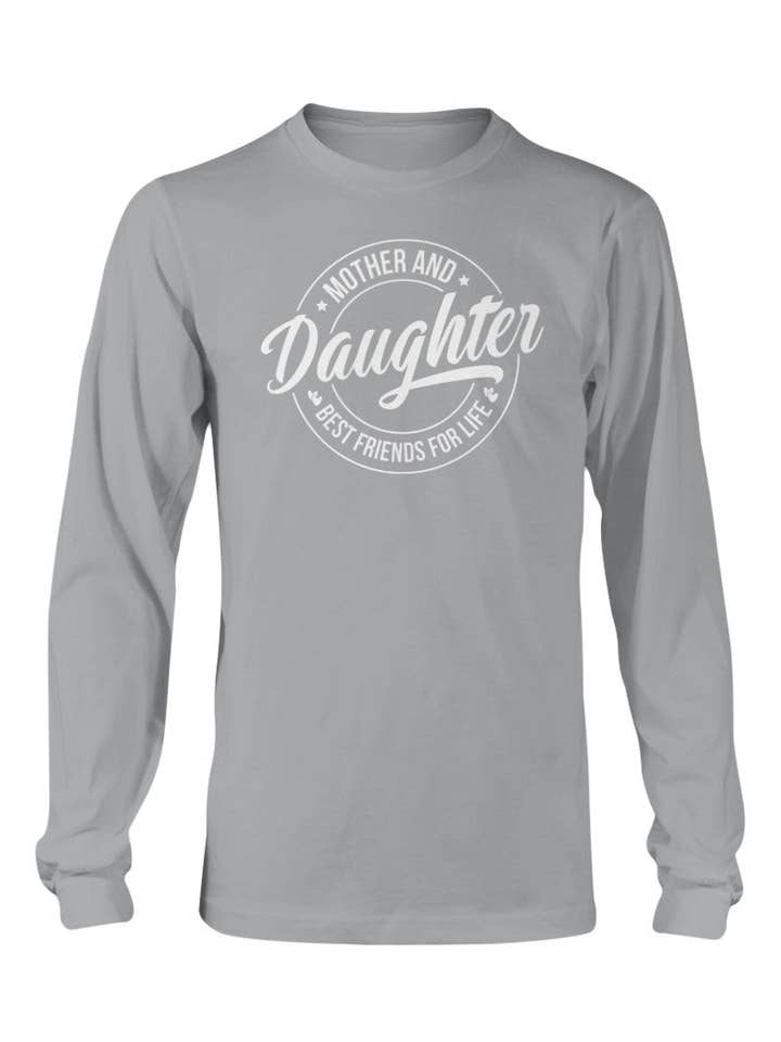 💖👯♀️ Camisola de Manga Comprida Mãe e Filha Melhores Amigas 👯♀️💖 por atacado de WineyBitches.Co