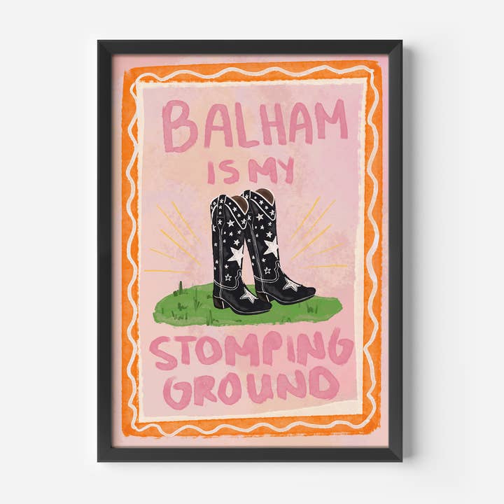 Stampa "Balham è il mio territorio" per la vendita all'ingrosso da parte di Illustrated by Weezy