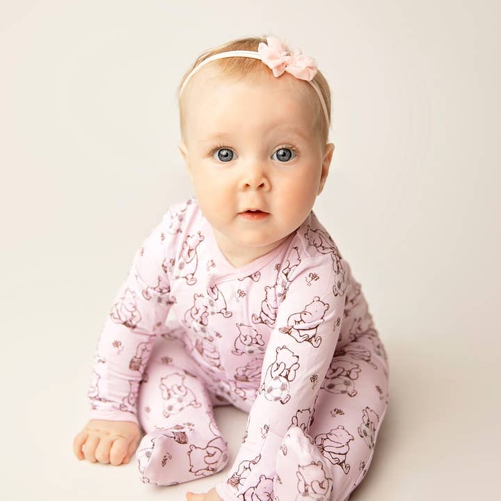 Sugar Lily's - Wholesale Jumpsuit - Baby - Sugar Lily's- Winnie the Pooh- Magnetic Footie
