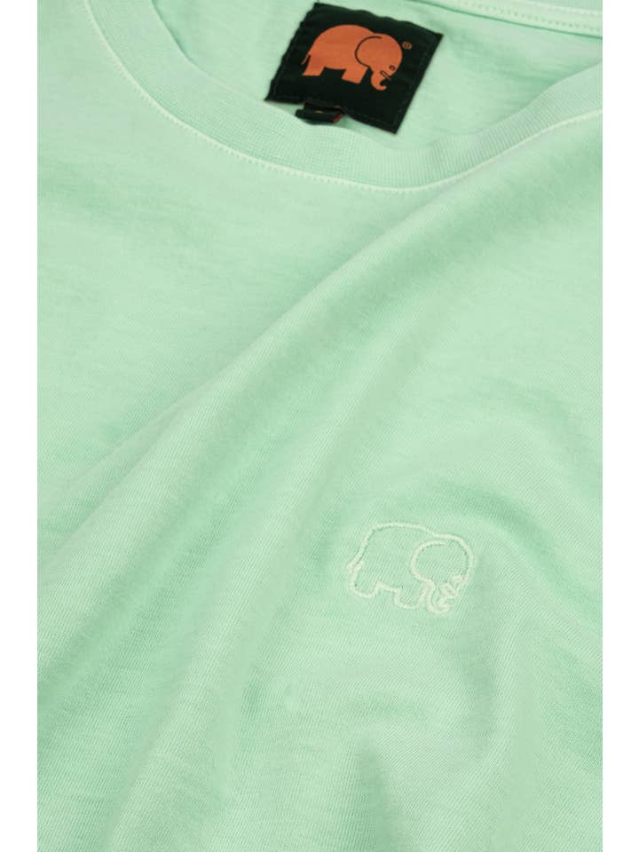 Trendsplant Clothing - Venta al por mayor Camiseta - Hombre - Camiseta Esencial de Pigmento Aqua Polvoriento1