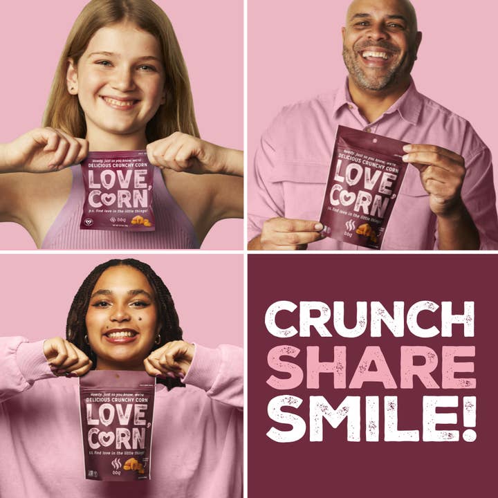 LOVE CORN - Wholesale Puffed Snack - LOVE CORN BBQ Multipack 0.7oz x 20 Bags2
