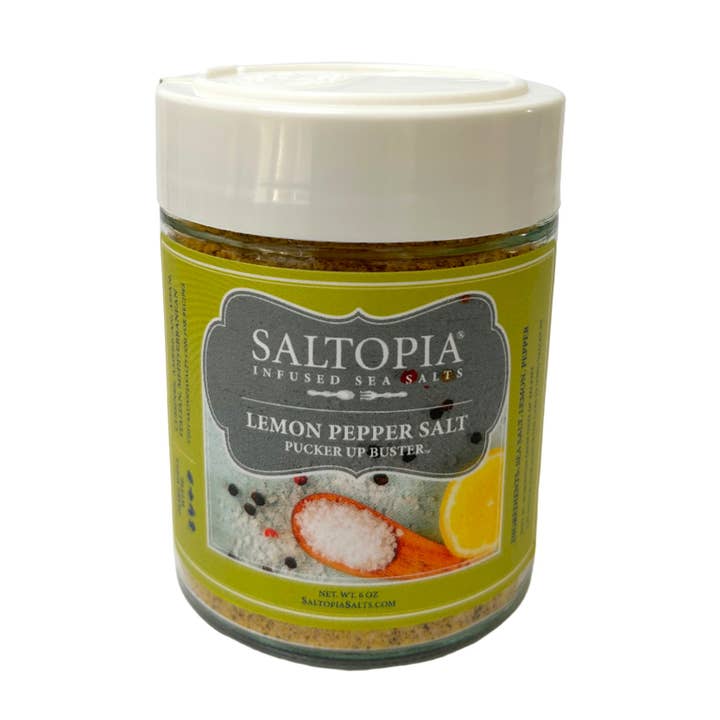 Lemon Pepper Seasoning for wholesale by SALTOPIA Infused Sea Salts