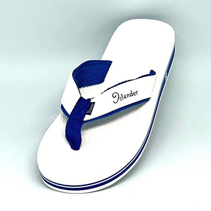Sandali Serie 2100 (Infradito) - Bianco / Blu per la vendita all'ingrosso da parte di Islander Footwear & Apparel