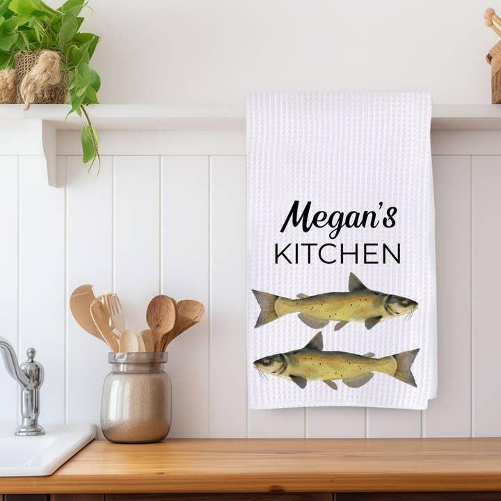 Pano de Cozinha Catfish por atacado de MerikaArt