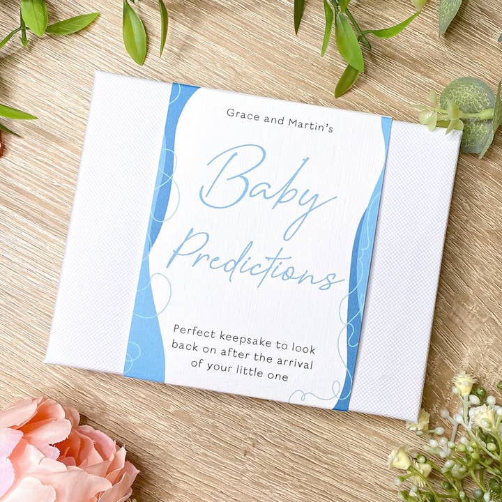 Baby Prediction Cards | Baby Shower Gift Blue for wholesale by Stottella Design