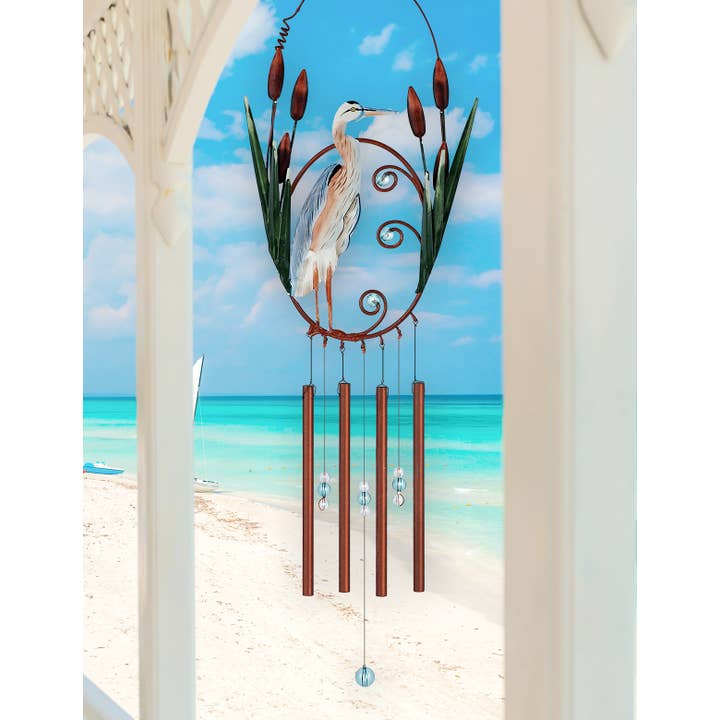 Sunset Vista Designs - Wholesale Wind Chime - Blue Heron Chime1