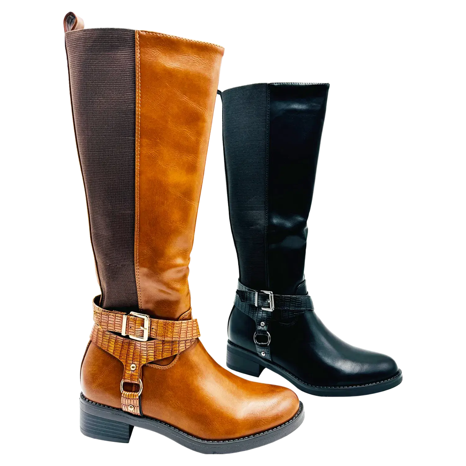 Rentoes - Wholesale Boots - Women's - Ladies' Stretchy Knee High Boots FR6954