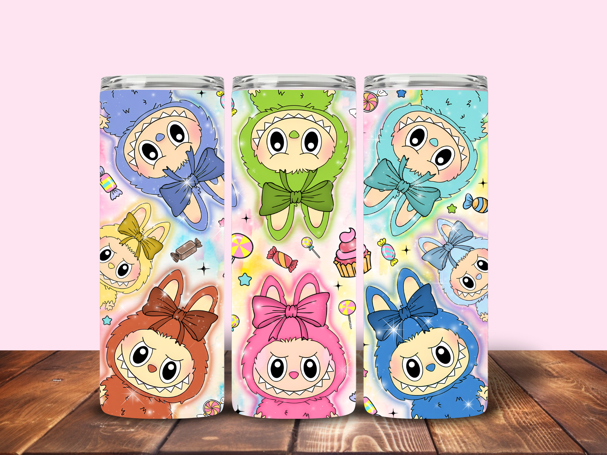 The Detailed Diva - Wholesale Insulated Mug/Tumbler - Labubu Sublimated Tumblers–Cute & Collectible Character Cups3