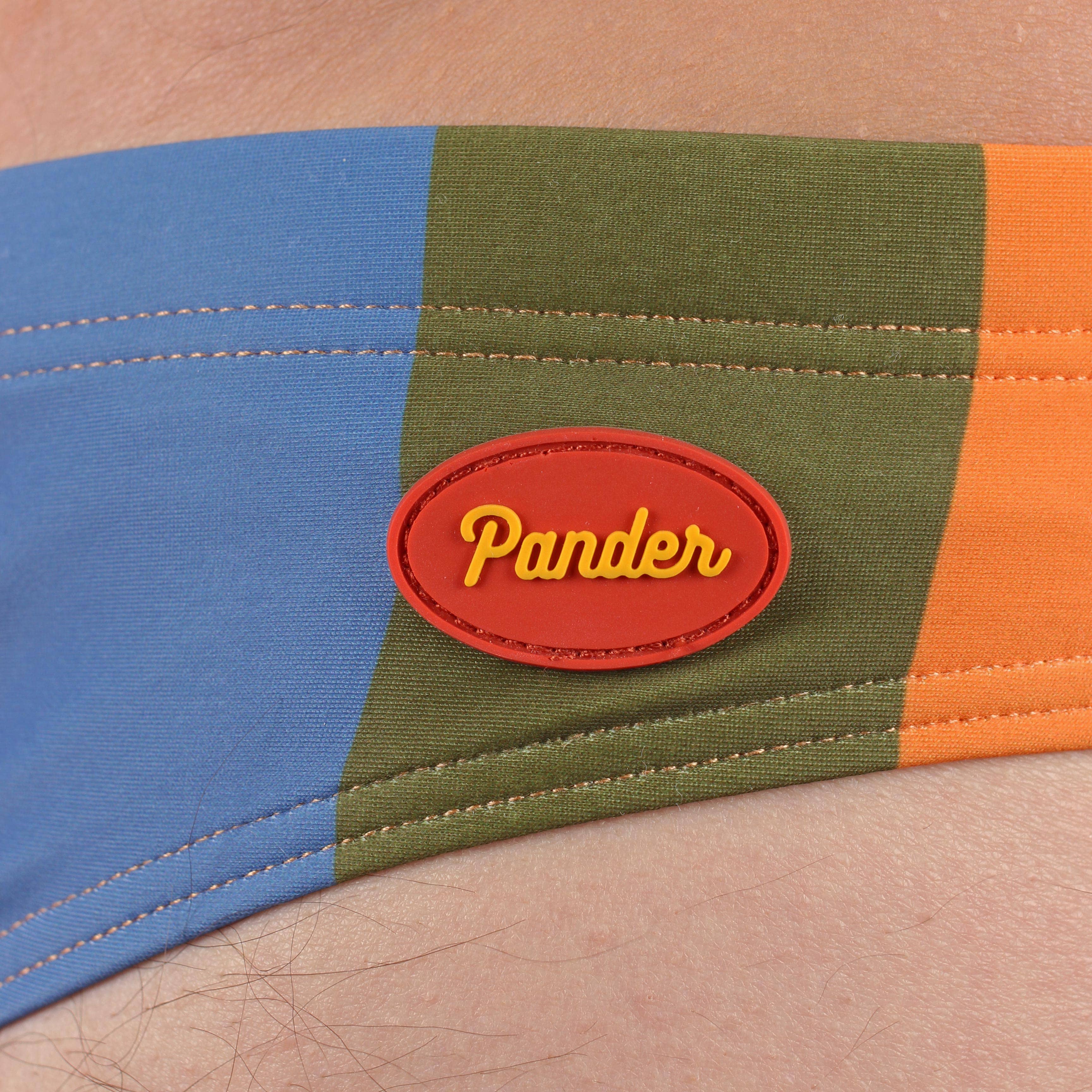 Pander - Wholesale Swim Bottoms - Men's - Pastel Rainbow Stripe Swim Brief2