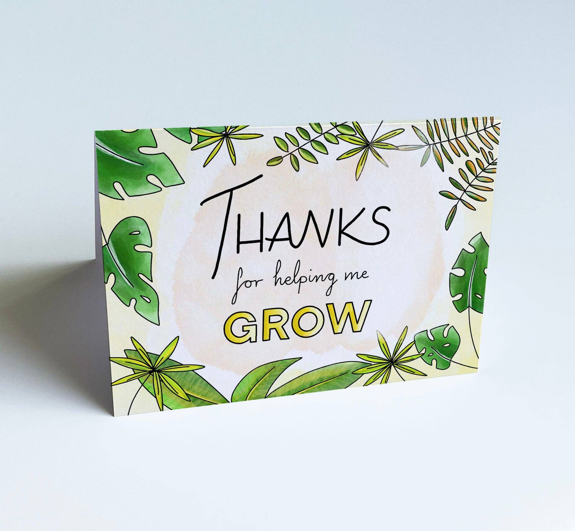The Friendly Colleague – wholesale Tackkort – Tack hälsningskort - Tack för att du hjälper mig att växa1