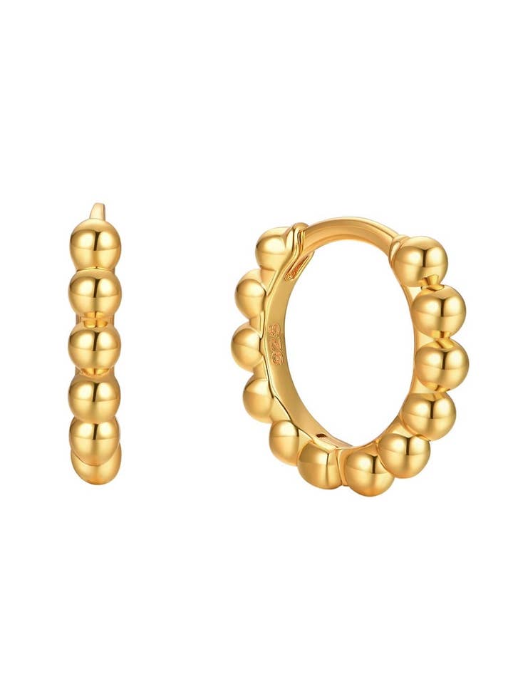 Kauai Sun Grandes Boucles en Vermeil d'Or 18k pour la vente par Malakai the Label