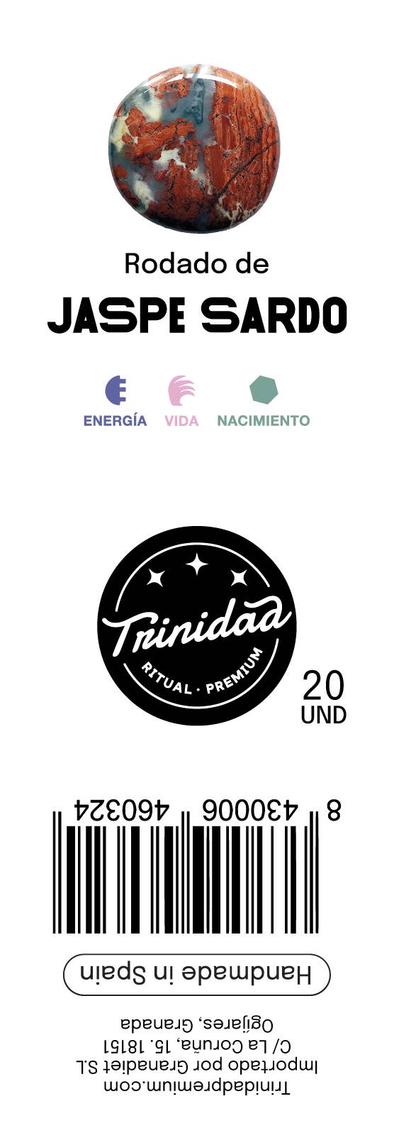 trinidad - Wholesale Spiritual Stone/Crystal - Jaspe Sardo Pack 20 Units2