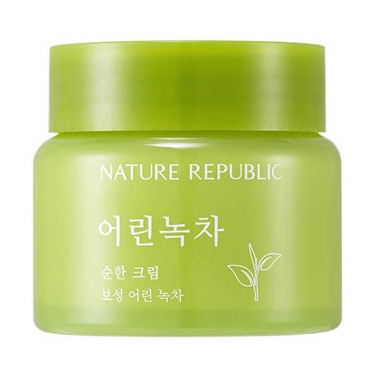 Nature Republic Mild Green Tea Cream for wholesale by VIAI Beauty