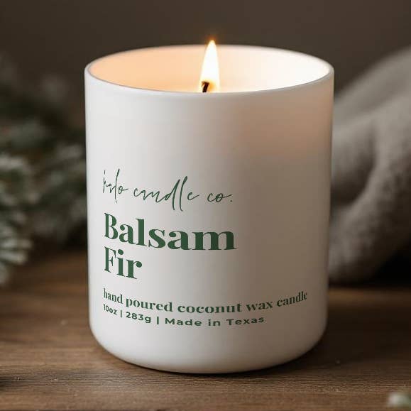 10 oz Christmas Candle - Premium Coconut Wax Holiday Candle for wholesale by Halo Candle Co.