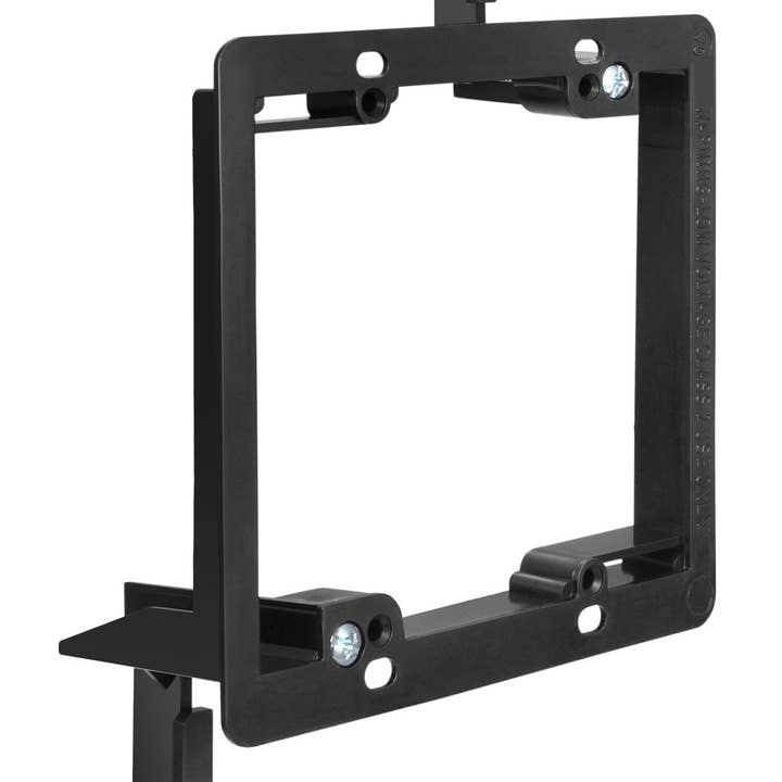 Dual 2-Gang Low Voltage Wall Plate Mounting Bracket for wholesale by Fosmon