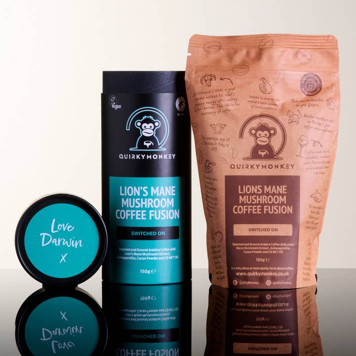 QuirkyMonkey - Wholesale Ground Coffee - QuirkyMonkey Lion’s Mane Mushroom Coffee Fusion 150g (Switc3