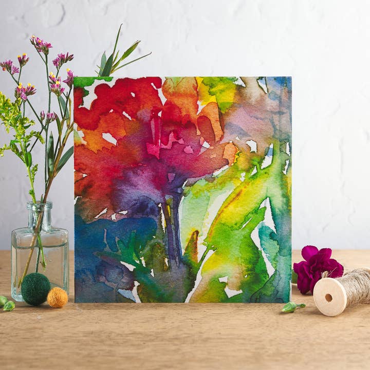 June Peony Greetings Card for wholesale by Diana Fegredo Studio