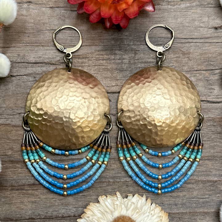 Lagoon Jewel Earrings for wholesale by Dancing Willow