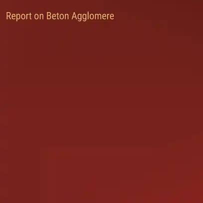 Books by splitShops - Wholesale Book - Adult - Report on Beton Agglomere - Hardcover