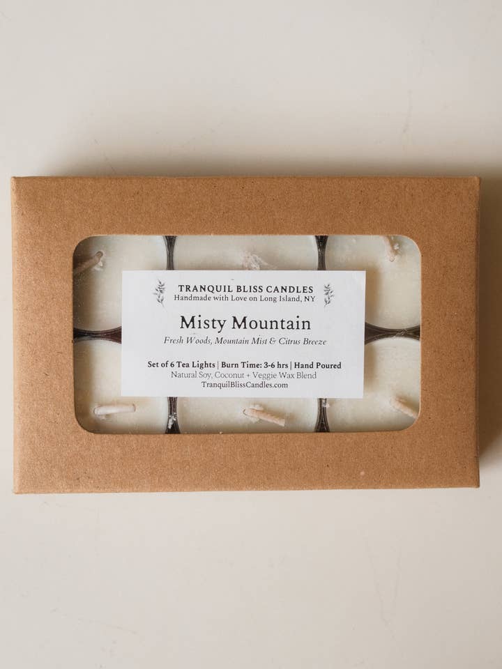 Misty Mountain Fyrfadslys for engroshandel hos Tranquil Bliss Candles