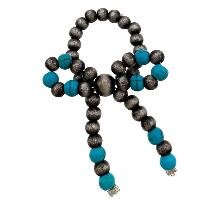Ribbon Style Turquoise Navajo Beads Ring for wholesale by Lunar Deer