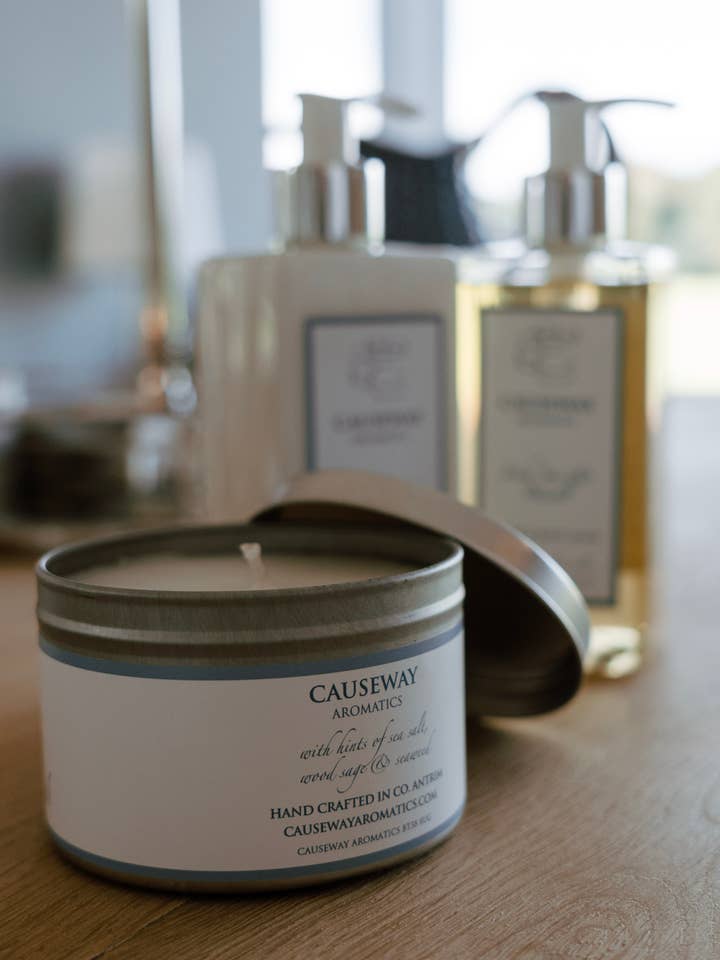 Irische See- und Basalt-Sojakerze für den Großhandel von Causeway Aromatics